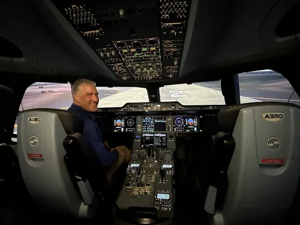 Airbus A350 — view from the flight deck
